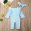 Headband Outfits Newborn Baby Girl Clothes Long Pants Jumpsuit Romper Bodysuit