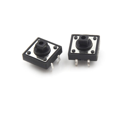 20Sets Momentary Tactile Push Button Touch Micro Switch 4P PCB Caps 12x12x7.3 El