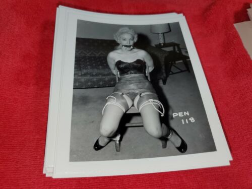 4 X 5 ORIGINAL PIN UP PHOTO FROM IRVING KLAW ARCHIVES OF TIED UP SERIES PEN #118 