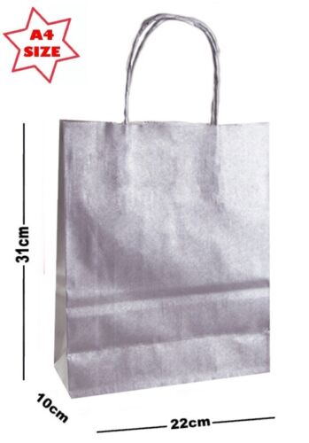 Black  A4 Paper Party Gift Bags ~ Boutique Shop Loot Carrier Bag ~Pick Amount