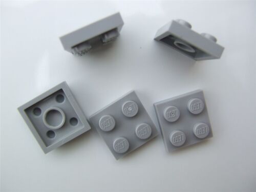 parts & pieces - 4211397 5 x Lego Grey Plate size 2x2 