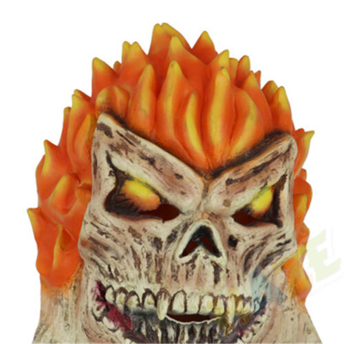 Details about  / Ghost Rider Skull Mask Cosplay Prop Halloween Party Mask Fancy Dress Prop New