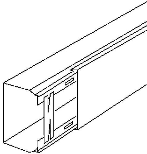 2 Meter Kleinhuis Kanal rws HKL6060.3 reinweiß Leitungsführungskanäle Kunststoff