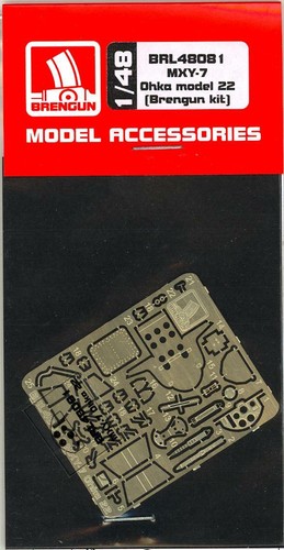 Brengun Models 1//48 OHKA MODEL 22 DETAIL SET Photo Etch Set