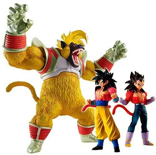 Figurines Statues Dragon Ball Gt Dbgt Hg Great Monkey Ape Awakening Goku Vegeta Set Of 3 Bandai Rodzimy