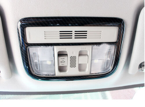Carbon Fiber Interior lights Reading Trim Cover For Honda Civic 2016 2017 Trims