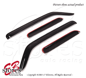Smoke Tinted Out-Channel Vent Visor Deflector 4pcs For 2003-2011 Honda Element