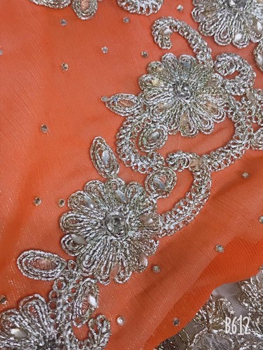 Stitched Ricamato Chiffon//Net Ragazze Lengha Tute