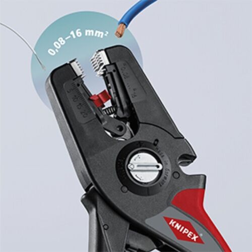 Knipex automatique Abisolierzange 12 52 195 precistrip 16 0,08-16mm² Pince