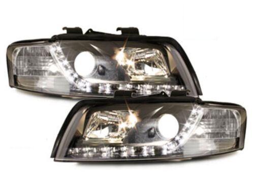Audi A4 8E LED Tagfahrlicht Scheinwerfer schwarz ECE R87 Zulassung SWA04LGXB