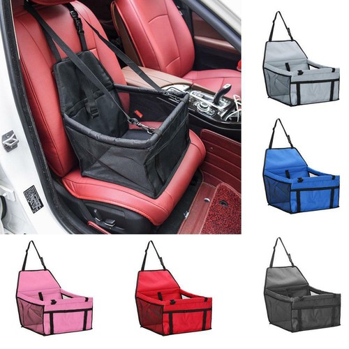 Pet Dog Cat Travel Car Seat Carrier Belt Booster Basket Folding Bag Kennel Mat