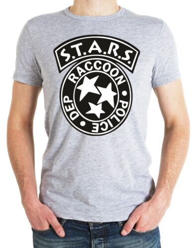 Racoon City T-Shirt Resident Evil Stars Umbrella Corp Corporation Horror grey