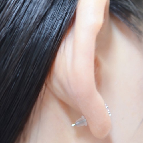 UK/_ 100Pcs Clear Soft Plastic Earring Findings Back Stoppers Earnuts Safe Sanwoo