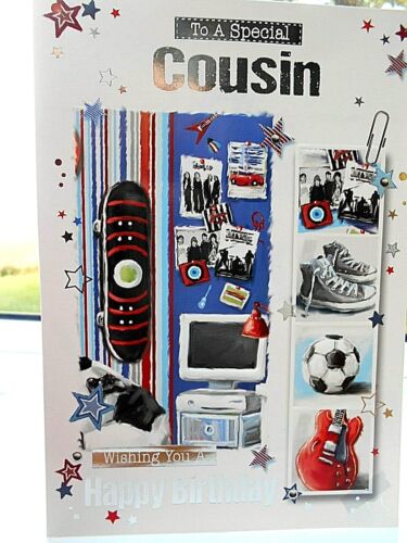 Details about  &nbsp;To a Special COUSIN ~ Skateboard / Sports ~ Birthday /  greeting card~free p&p