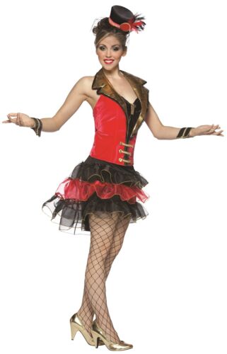 Ladies Ring Mistress Circus Big Top Carnival Hen Do Fancy Dress Costume Outfit 