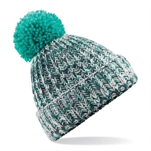 Woolly Beanie Bobble Hat Chunky Knit Super Soft Winter Ski Warm Mens Womens
