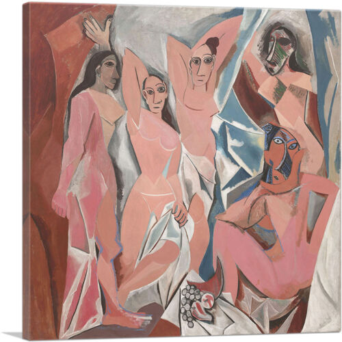 ARTCANVAS Les Demoiselles d'Avignon 1907 Canvas Art Print by Pablo Picasso 