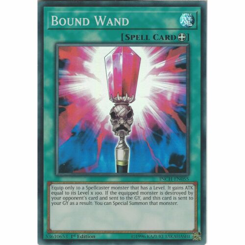 Yu-Gi-Oh! TCG: Bound Wand - INCH-EN055 - Super Rare Card - 1st Edition