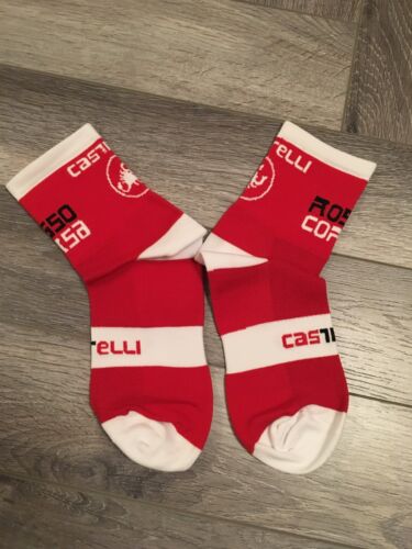 New Orange Rosso Corsa Cyclisme Chaussettes Taille 7-13