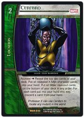 Foil VS System: Cerebro Marvel Origins TCG CCG Classic Mar Moderately Played