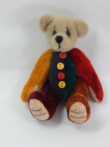 World Of Miniature Bears Dollhouse Miniature Plush Bear Scrap #856