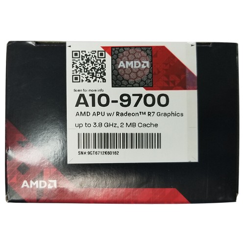 4 Core AMD A10-9700 Quad-core 3.50 GHz Processor Socket AM4 65W Retail Pack