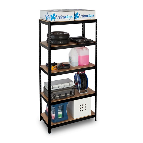 Schwerlastregal Regalsystem Metallregal Garagenregal Kellerregal schwarz Regal