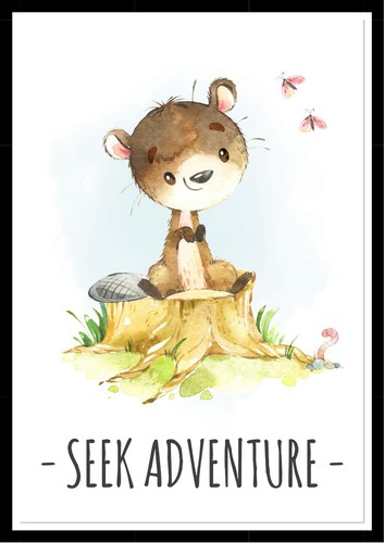 Woodland Animal Nursery Prints with Quotes A4 Prints Only