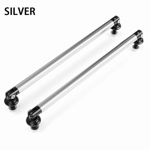 2pcs 23cm Universal Front Rear Bumper Protector Splitter Rod Support Adjustable