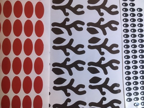 Reindeer Faces for baubles wine glasses glass mug vinyl sticker decal 5,10 or 20