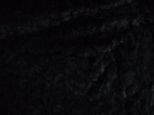 Polyester Modacryl Wollstrick Schwarz 41,90€//1m Fellimitat Wolle