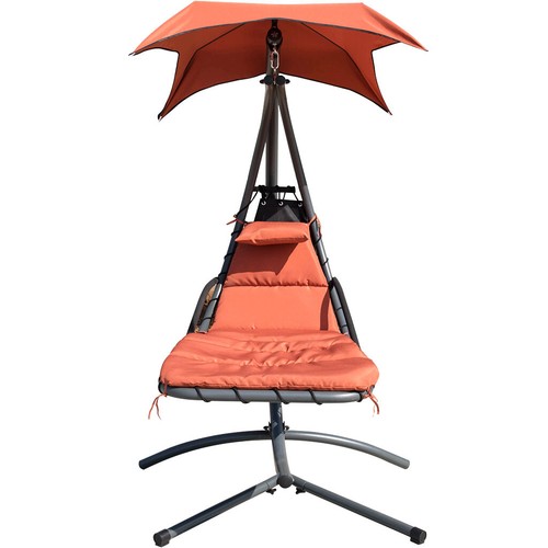 Hammock Chair Hanging Lounge Chaise Outdoor Patio Porch Canopy Daybed /&Cushion