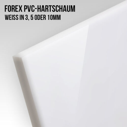FOREX® Classic PVC-Hartschaumplatte Weiß ähnl RAL9016 3–10mm DIN Formate A0–A6