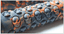 Flat Handlebar Grips Propalm Skull Road MTB bike bar Lock on grip orange+black