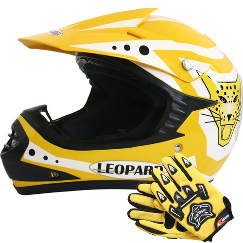 Guanti Junior LEPARD LEO-X17 Casco Motocross Bambino Casco Moto Fuoristrada