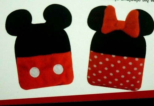 2x Disney Mickey Mouse Minnie Mouse Microwave Pocket Warmer Hand Warmer Hottie