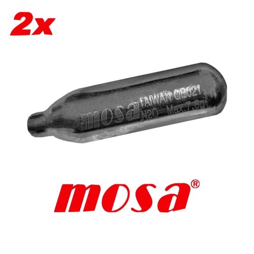 Nitrous Oxide 2 Canisters 8g Mosa Cream Chargers 