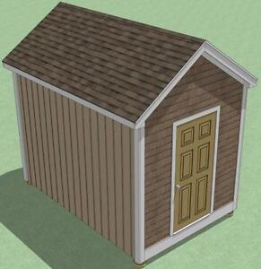 8x12 Shed Plans - How To Build Guide - Step By Step - Garden / Utility 