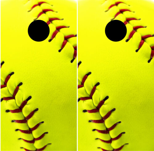 Softball Baseball Cornhole Wraps Vinyl Boards Decals Bag Toss Game Stickers