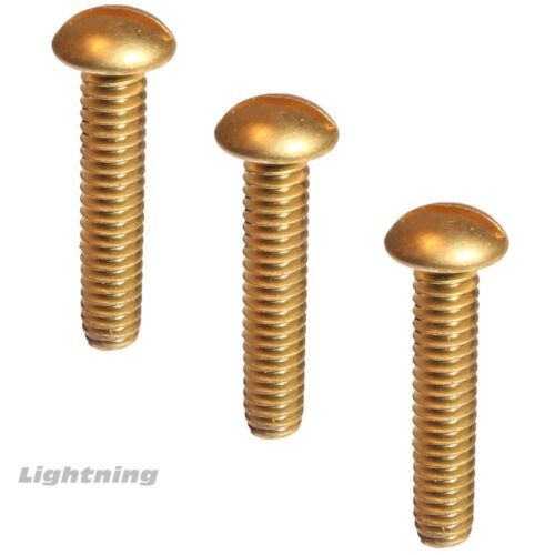 Details about   #6-32 x 3/4-Inch Brass Round Head Slotted Machine Screw 6-Pack