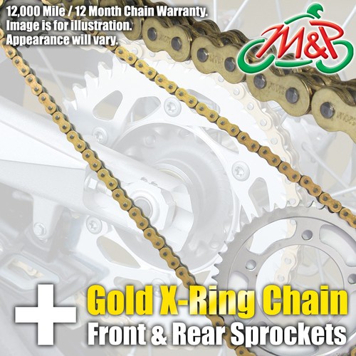 Suzuki SV 650 X 1999 Gold XRing Chain and Sprocket Kit SV650