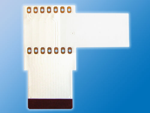 10x puerto flexible placaEck/90 ° ángulo placablancoplacas de circuito impreso 