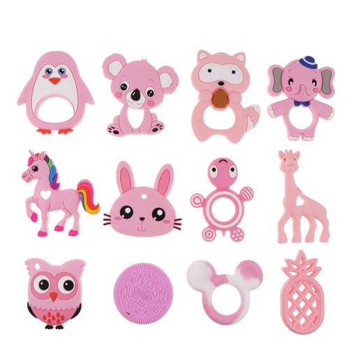 Baby Silicone Teethers BPA Free Teething Toy Animal Silicone