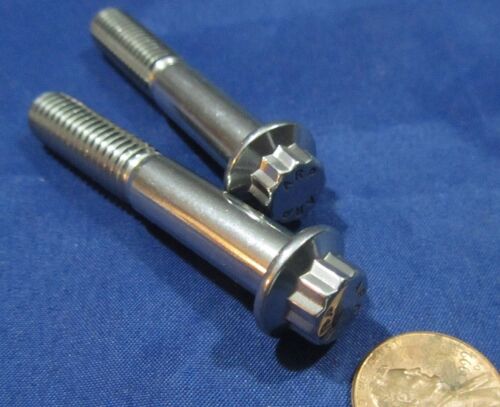 3 Pcs PT 3//8/"-16 x 2 1//4/" L Stainless Steel 12 Point Flanged Ferry ARP Bolt