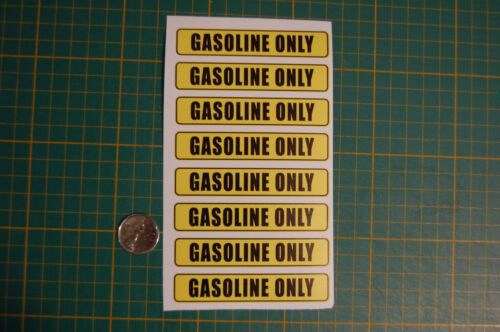 Fuel Door Label FREE SHIP Sticker 8 GASOLINE ONLY Decals Car Truck Gas Cans