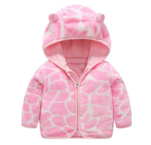 1pc baby girls boys clothes fleece tops jacket outerwear baby hoodie coat