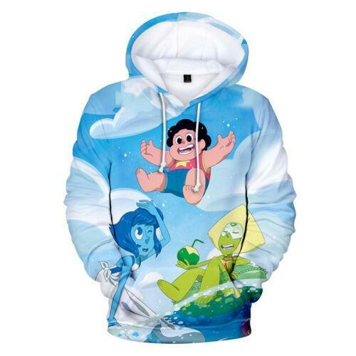 Anime Steven Universe Men Women 3D Hoodie Casual Sweatshirt Jacket Pullover New