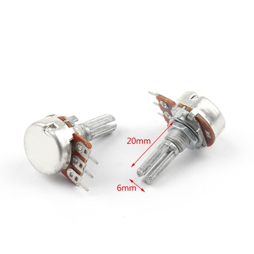 5PCS B502 B5K 5K Ohm 3Pin Adjustment Single Linear Rotary Potentiometer 20MM T2