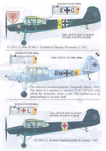 Print Scale Decals 1//72 FIESELER Fi-156 STORCH