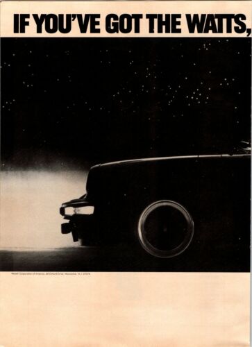 Details about  &nbsp;1982 VINTAGE 2 PAGE 8X11 PRINT Ad FOR MAXELL AUDIO CASSETTE TAPE CONVERTIBLE CAR